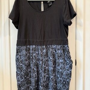 Black and Blue HARRY POTTER Patterned Women's romper